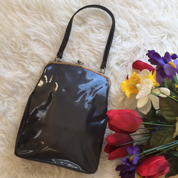Download Vintage Bags Vintage Rare Glossy Bag With Matching Wallet Poshmark